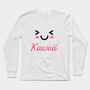 kawaii face Long Sleeve T-Shirt